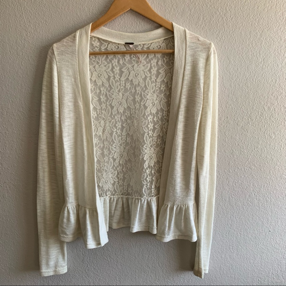 Boutique lace knit cardigan/cover up